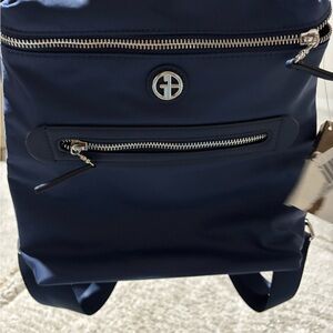 Giani Bernini Navy Nylon Backpack
